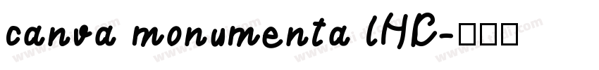 canva monumenta lHK字体转换
